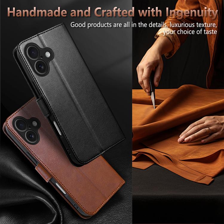 For iPhone 17 AZNS Sheepskin Texture Flip Leather Phone Case(Red) - iPhone 17 Cases by AZNS | Online Shopping UK | buy2fix