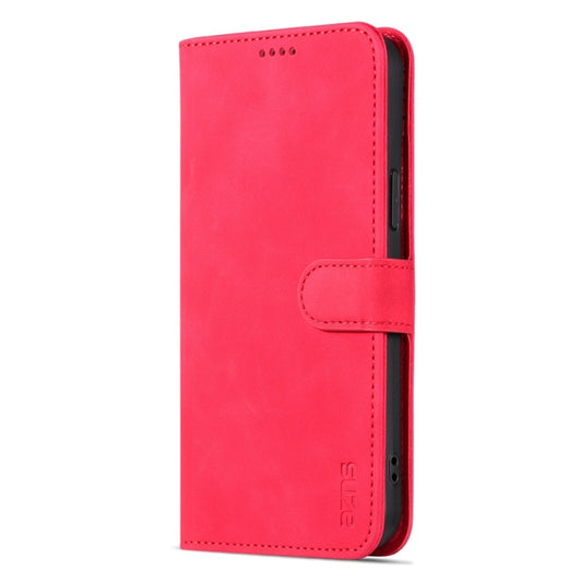 For iPhone 15 AZNS Skin Feel Calf Texture Flip Leather Phone Case(Red) - iPhone 15 Cases by AZNS | Online Shopping UK | buy2fix