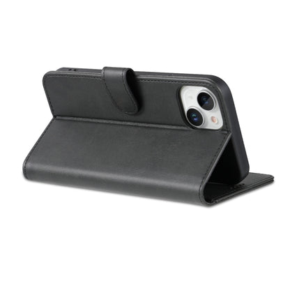 For iPhone 15 AZNS Skin Feel Calf Texture Flip Leather Phone Case(Black) - iPhone 15 Cases by AZNS | Online Shopping UK | buy2fix