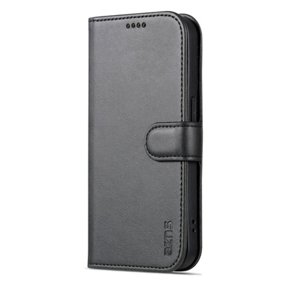 For iPhone 15 Pro AZNS Skin Feel Calf Texture Flip Leather Phone Case(Black) - iPhone 15 Pro Cases by AZNS | Online Shopping UK | buy2fix