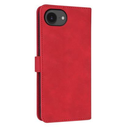 For iPhone 16e AZNS Skin Feel Calf Texture Flip Leather Phone Case(Red) - iPhone 16e Cases by AZNS | Online Shopping UK | buy2fix