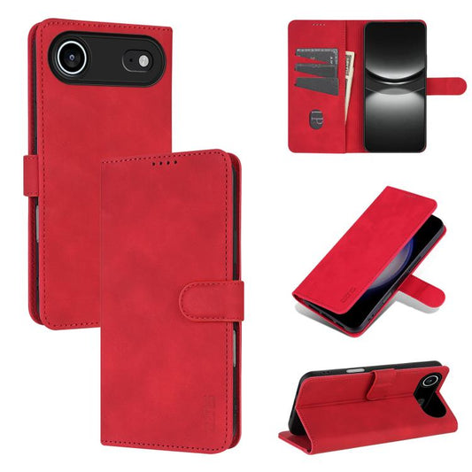 For iPhone Air AZNS Skin Feel Calf Texture Flip Leather Phone Case(Red) - iPhone Air Cases by AZNS | Online Shopping UK | buy2fix