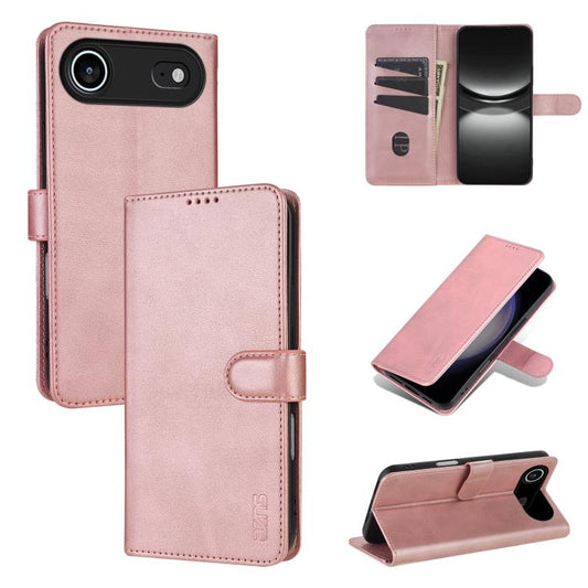 For iPhone Air AZNS Skin Feel Calf Texture Flip Leather Phone Case(Rose Gold) - iPhone Air Cases by AZNS | Online Shopping UK | buy2fix