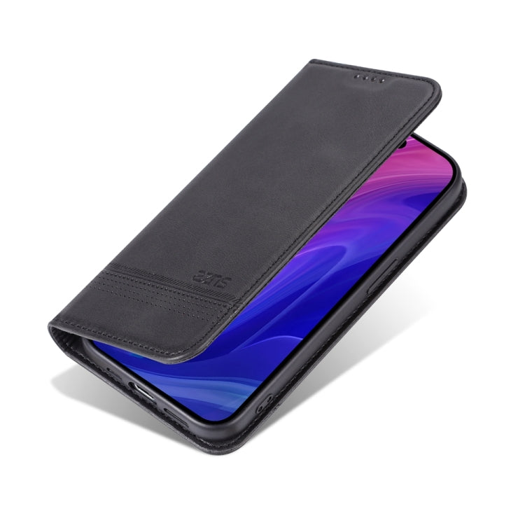 For iPhone 15 Pro AZNS Magnetic Calf Texture Flip Leather Phone Case(Black) - iPhone 15 Pro Cases by AZNS | Online Shopping UK | buy2fix