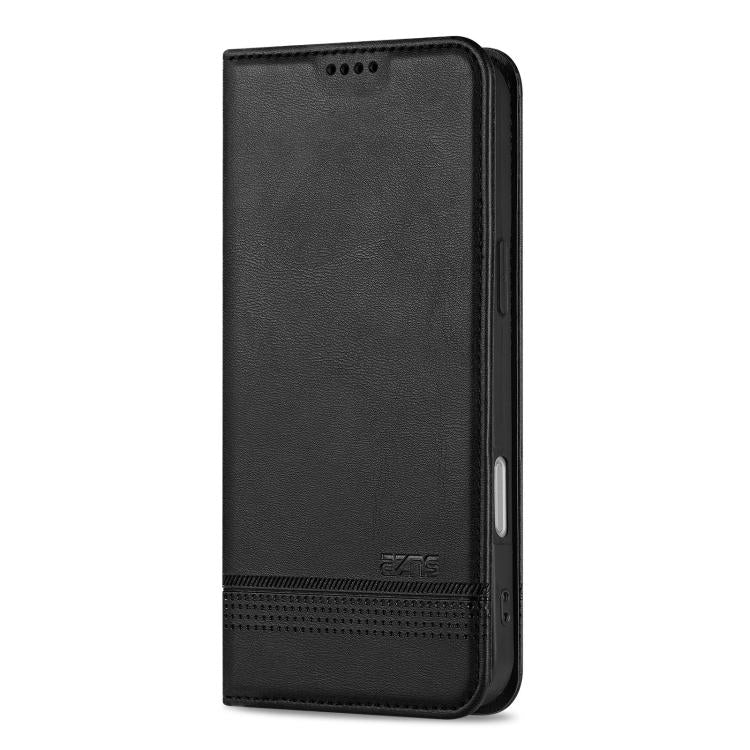 For iPhone 17 AZNS Magnetic Calf Texture Flip Leather Phone Case(Black) - iPhone 17 Cases by AZNS | Online Shopping UK | buy2fix