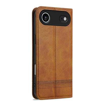 For iPhone Air AZNS Magnetic Calf Texture Flip Leather Phone Case(Light Brown) - iPhone Air Cases by AZNS | Online Shopping UK | buy2fix
