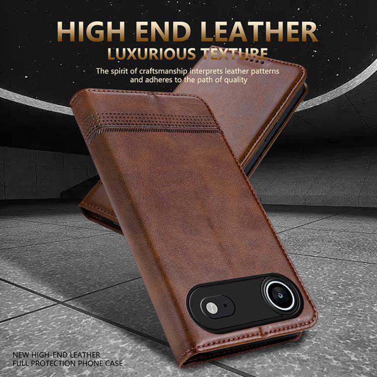 For iPhone 17 Air AZNS Magnetic Calf Texture Flip Leather Phone Case(Dark Blue) - iPhone 17 Air Cases by AZNS | Online Shopping UK | buy2fix