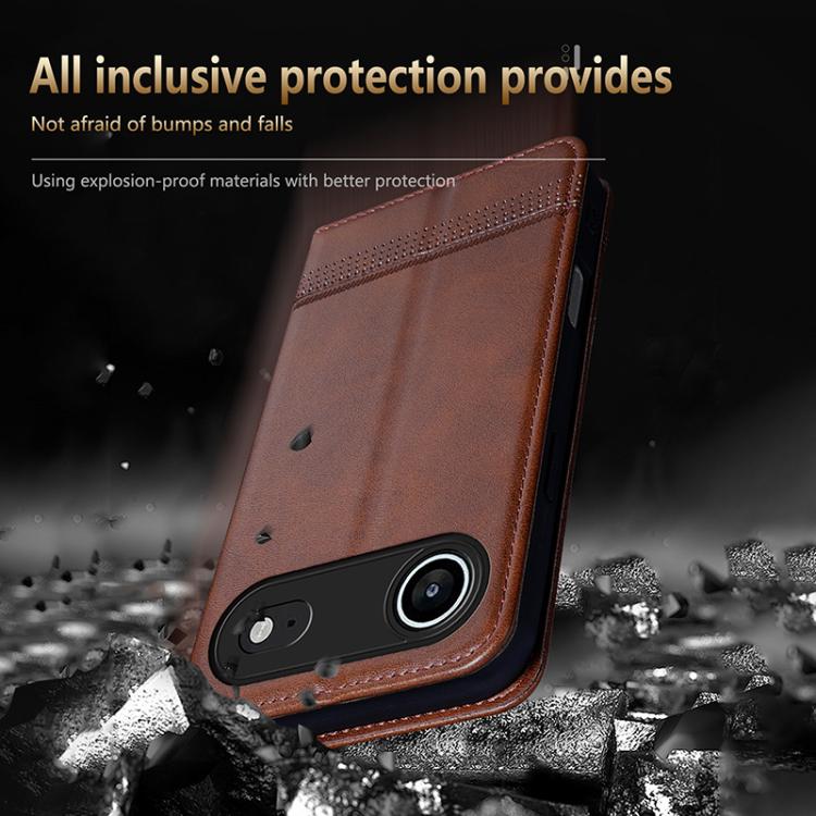 For iPhone 17 Air AZNS Magnetic Calf Texture Flip Leather Phone Case(Dark Blue) - iPhone 17 Air Cases by AZNS | Online Shopping UK | buy2fix