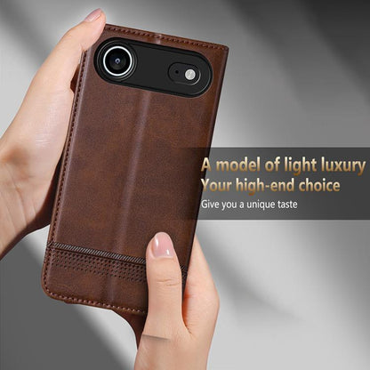 For iPhone Air AZNS Magnetic Calf Texture Flip Leather Phone Case(Black) - iPhone Air Cases by AZNS | Online Shopping UK | buy2fix