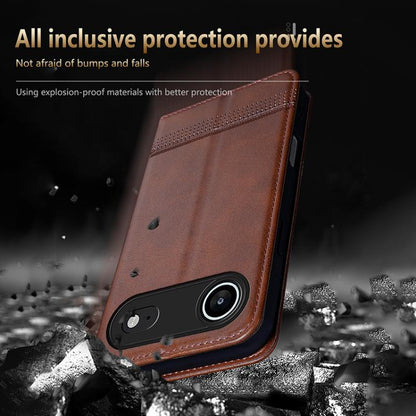 For iPhone Air AZNS Magnetic Calf Texture Flip Leather Phone Case(Black) - iPhone Air Cases by AZNS | Online Shopping UK | buy2fix