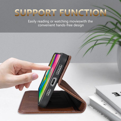 For iPhone Air AZNS Magnetic Calf Texture Flip Leather Phone Case(Black) - iPhone Air Cases by AZNS | Online Shopping UK | buy2fix