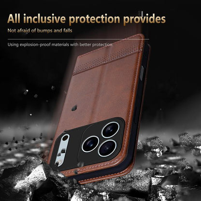 For iPhone 17 Pro Max AZNS Magnetic Calf Texture Flip Leather Phone Case(Dark Blue) - iPhone 17 Pro Max Cases by AZNS | Online Shopping UK | buy2fix