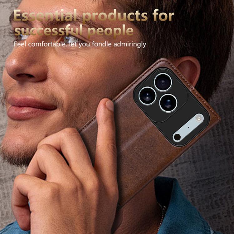 For iPhone 17 Pro Max AZNS Magnetic Calf Texture Flip Leather Phone Case(Black) - iPhone 17 Pro Max Cases by AZNS | Online Shopping UK | buy2fix
