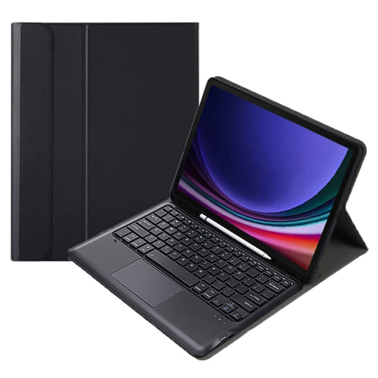 For Samsung Galaxy Tab S10+ 12.4 A810B-A Touch Pad Detachable Bluetooth Keyboard Leather Tablet Case(Black) - Samsung Keyboard by buy2fix | Online Shopping UK | buy2fix