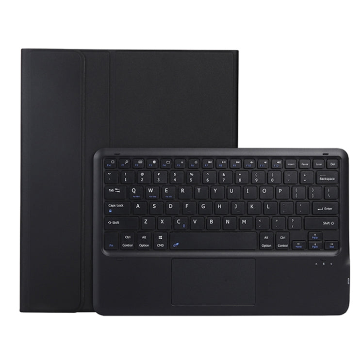 For Samsung Galaxy Tab S10+ 12.4 A810B-A Touch Pad Detachable Bluetooth Keyboard Leather Tablet Case(Black) - Samsung Keyboard by buy2fix | Online Shopping UK | buy2fix