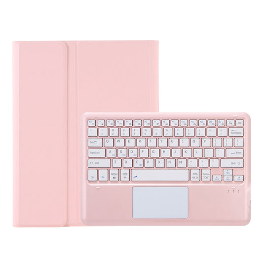 For Samsung Galaxy Tab S10+ 12.4 A810B-A Touch Pad Detachable Bluetooth Keyboard Leather Tablet Case(Pink) - Samsung Keyboard by buy2fix | Online Shopping UK | buy2fix