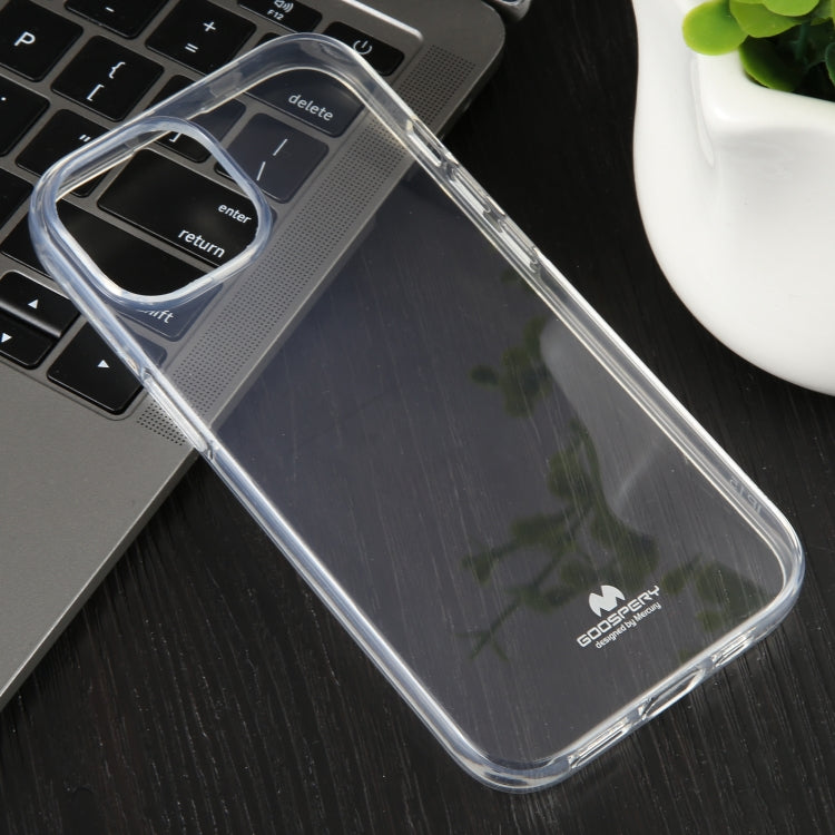 For iPhone 15 GOOSPERY CLEAR JELLY Transparent TPU Soft Phone Case - iPhone 15 Cases by GOOSPERY | Online Shopping UK | buy2fix