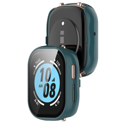 For Honor Watch 4 PC + 9H Tempered Glass Integrated Watch Case(Pine Green) by buy2fix