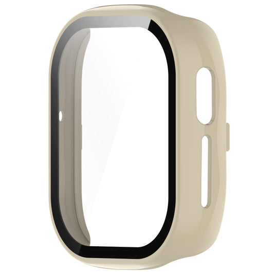 For Honor Watch 4 PC + 9H Tempered Glass Integrated Watch Case(Ivory White) by buy2fix