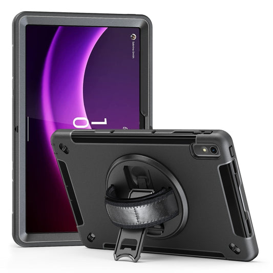 For Lenovo Tab P11 2nd Gen Multifunctional Three Proof Holder Tablet Case(Black) - Lenovo by buy2fix | Online Shopping UK | buy2fix