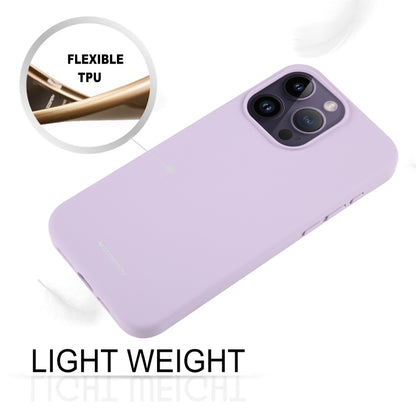 For iPhone 15 Pro Max GOOSPERY SILICONE Silky Soft TPU Phone Case(Purple) by GOOSPERY