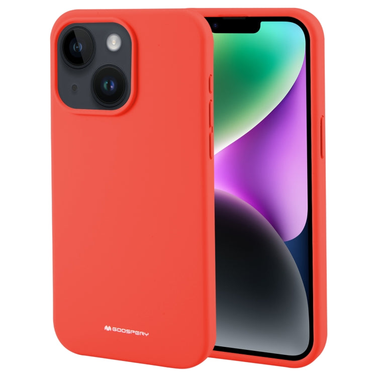 For iPhone 15 Plus GOOSPERY SILICONE Silky Soft TPU Phone Case(Red) - iPhone 15 Plus Cases by GOOSPERY | Online Shopping UK | buy2fix