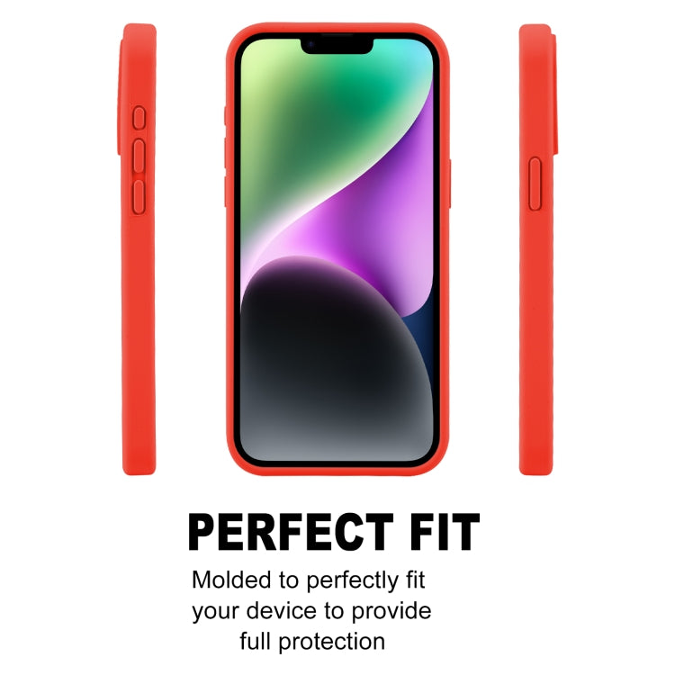 For iPhone 15 Plus GOOSPERY SILICONE Silky Soft TPU Phone Case(Red) - iPhone 15 Plus Cases by GOOSPERY | Online Shopping UK | buy2fix
