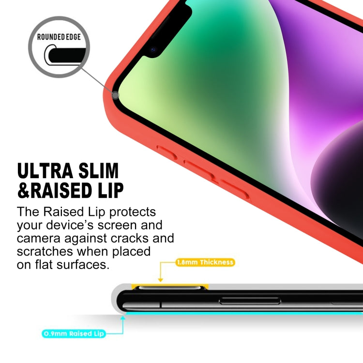 For iPhone 15 Plus GOOSPERY SILICONE Silky Soft TPU Phone Case(Red) - iPhone 15 Plus Cases by GOOSPERY | Online Shopping UK | buy2fix