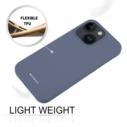 For iPhone 15 GOOSPERY SILICONE Silky Soft TPU Phone Case(Blue) - iPhone 15 Cases by GOOSPERY | Online Shopping UK | buy2fix