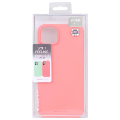 For iPhone 15 Pro Max GOOSPERY SOFT FEELING Liquid TPU Soft Phone Case(Pink) by GOOSPERY