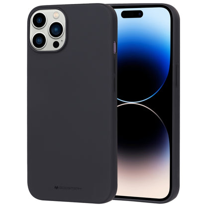 For iPhone 15 Pro GOOSPERY SOFT FEELING Liquid TPU Soft Phone Case(Black) - iPhone 15 Pro Cases by GOOSPERY | Online Shopping UK | buy2fix