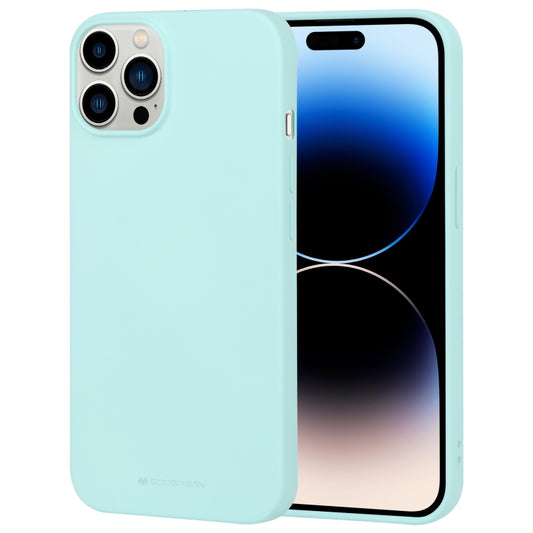 For iPhone 15 Pro GOOSPERY SOFT FEELING Liquid TPU Soft Phone Case(Mint Green) - iPhone 15 Pro Cases by GOOSPERY | Online Shopping UK | buy2fix