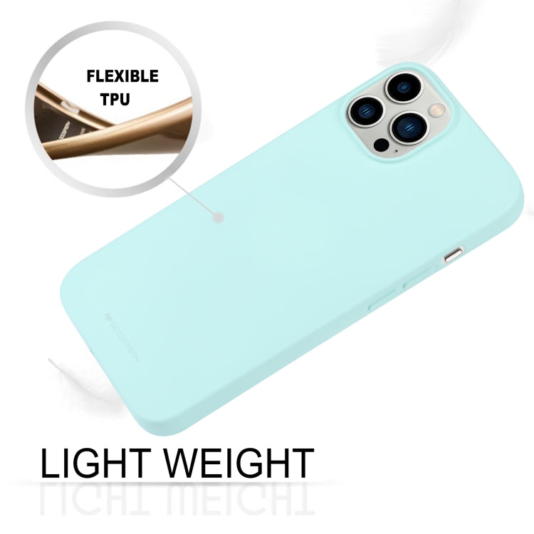 For iPhone 15 Pro GOOSPERY SOFT FEELING Liquid TPU Soft Phone Case(Mint Green) - iPhone 15 Pro Cases by GOOSPERY | Online Shopping UK | buy2fix