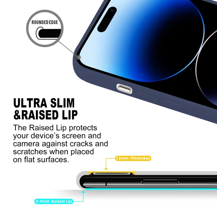 For iPhone 15 Pro GOOSPERY SOFT FEELING Liquid TPU Soft Phone Case(Dark Blue) - iPhone 15 Pro Cases by GOOSPERY | Online Shopping UK | buy2fix