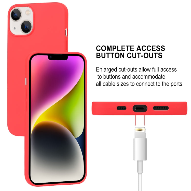 For iPhone 15 Plus GOOSPERY SOFT FEELING Liquid TPU Soft Phone Case(Red) - iPhone 15 Plus Cases by GOOSPERY | Online Shopping UK | buy2fix