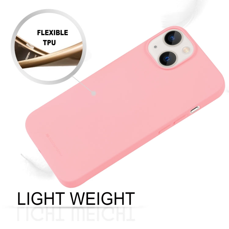 For iPhone 15 Plus GOOSPERY SOFT FEELING Liquid TPU Soft Phone Case(Pink) - iPhone 15 Plus Cases by GOOSPERY | Online Shopping UK | buy2fix