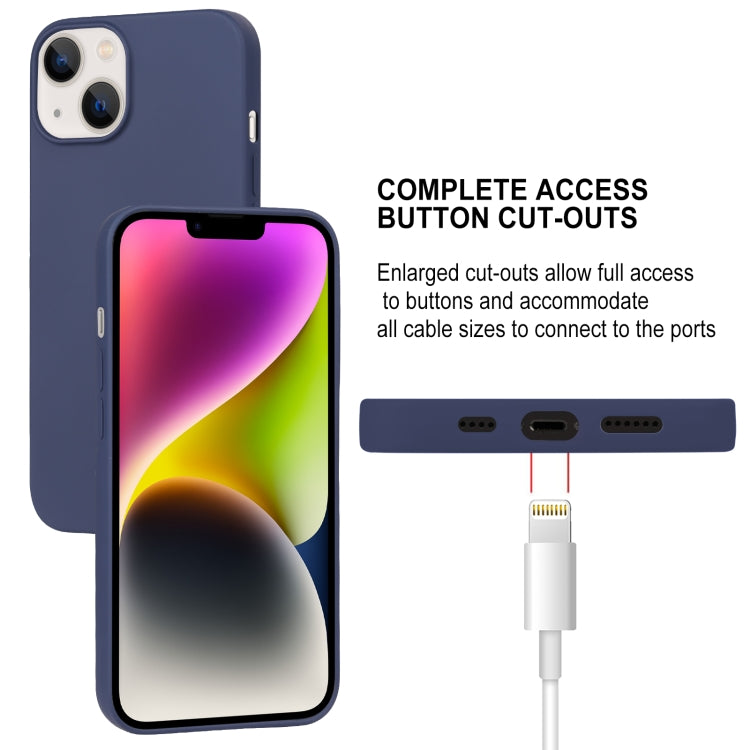 For iPhone 15 Plus GOOSPERY SOFT FEELING Liquid TPU Soft Phone Case(Dark Blue) - iPhone 15 Plus Cases by GOOSPERY | Online Shopping UK | buy2fix