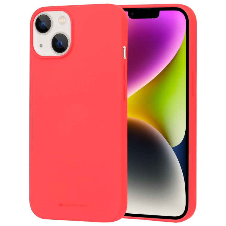 For iPhone 15 GOOSPERY SOFT FEELING Liquid TPU Soft Phone Case(Red) - iPhone 15 Cases by GOOSPERY | Online Shopping UK | buy2fix