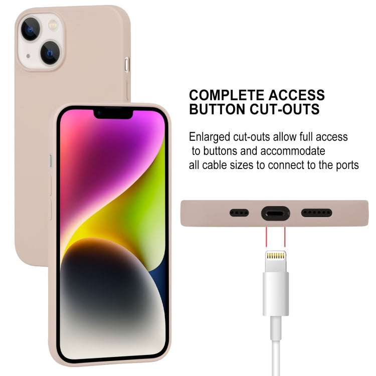 For iPhone 15 GOOSPERY SOFT FEELING Liquid TPU Soft Phone Case(Apricot) - iPhone 15 Cases by GOOSPERY | Online Shopping UK | buy2fix