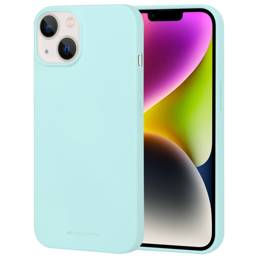 For iPhone 15 GOOSPERY SOFT FEELING Liquid TPU Soft Phone Case(Mint Green) - iPhone 15 Cases by GOOSPERY | Online Shopping UK | buy2fix