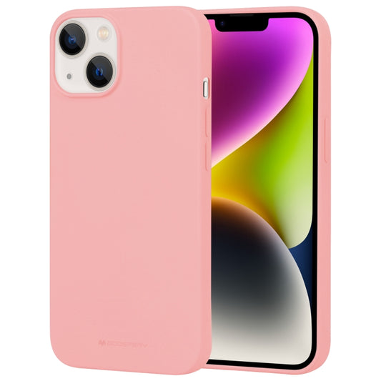 For iPhone 15 GOOSPERY SOFT FEELING Liquid TPU Soft Phone Case(Pink) - iPhone 15 Cases by GOOSPERY | Online Shopping UK | buy2fix