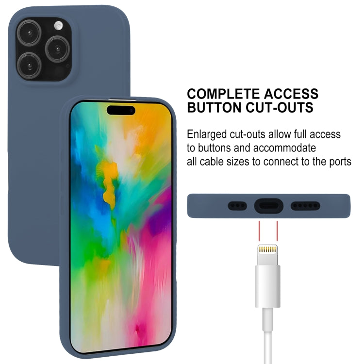 For iPhone 16 Pro GOOSPERY SOFT FEELING Liquid TPU Soft Phone Case(Dark Blue) by GOOSPERY