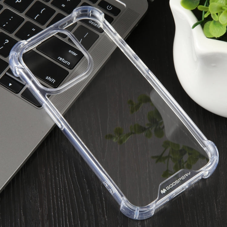 For iPhone 15 Pro MERCURY GOOSPERY SUPER Four-Corner Shockproof TPU Phone Case(Transparent) - iPhone 15 Pro Cases by GOOSPERY | Online Shopping UK | buy2fix