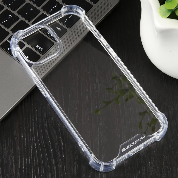 For iPhone 15 MERCURY GOOSPERY SUPER Four-Corner Shockproof TPU Phone Case(Transparent) - iPhone 15 Cases by GOOSPERY | Online Shopping UK | buy2fix