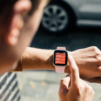 For Apple Watch Series 7 41mm / 6 & SE & 5 & 4 40mm / 3 & 2 & 1 38mm Solid Color Elastic Silicone Watch Band, Size:S 130mm(Pink) by buy2fix