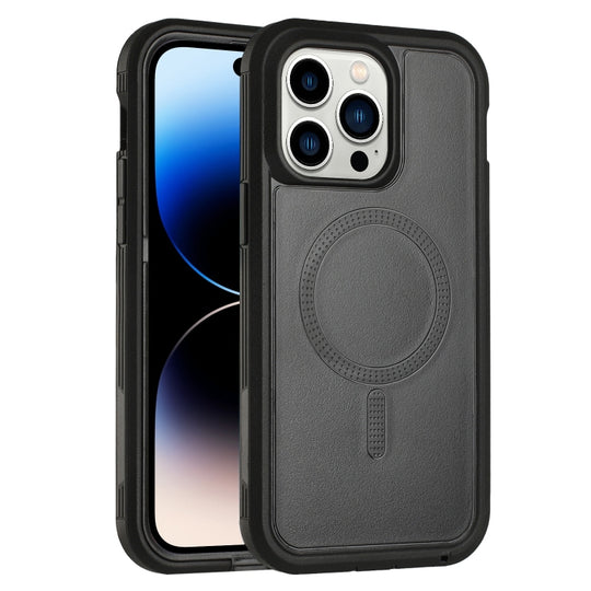 For iPhone 15 Pro Defender Series XT MagSafe Magnetic PC + TPU Shockproof Phone Case(Black)