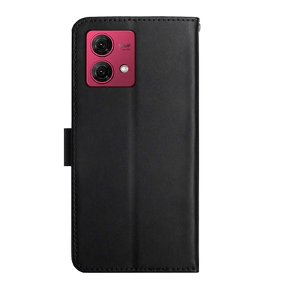 For Motorola Moto G84 Genuine Leather Fingerprint-proof Horizontal Flip Phone Case(Black) - Motorola Cases by buy2fix | Online Shopping UK | buy2fix