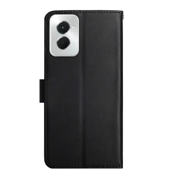 For Motorola Moto G Power 5G 2024 Genuine Leather Fingerprint-proof Horizontal Flip Phone Case(Black) by buy2fix