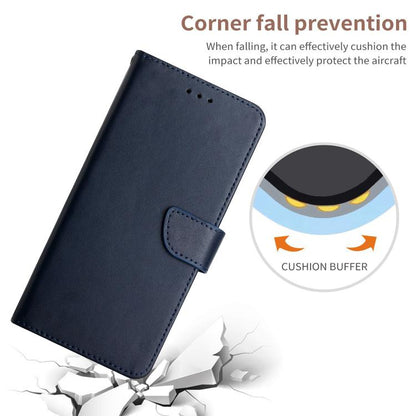 For Motorola Moto G Stylus 5G 2025 Genuine Leather Fingerprint-proof Horizontal Flip Phone Case(Blue) - Motorola Cases by buy2fix | Online Shopping UK | buy2fix