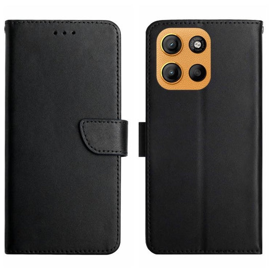 For Motorola Moto G Stylus 5G 2025 Genuine Leather Fingerprint-proof Horizontal Flip Phone Case(Black) - Motorola Cases by buy2fix | Online Shopping UK | buy2fix